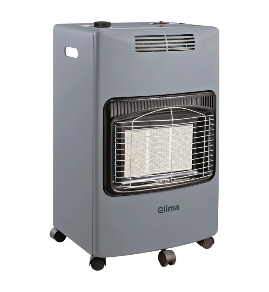 Qlima Chauffage au gaz à connecteur 2-en-1 GH 959 RF 4,1 kW gris