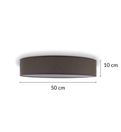 Smartwares Plafonnier 50x10 cm Marron