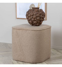 Venture Home Pouf Piff 44x44x41 cm Teddy Beige