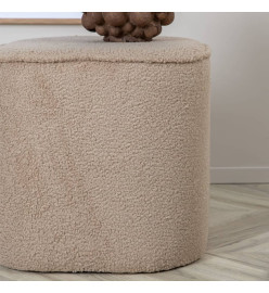 Venture Home Pouf Piff 44x44x41 cm Teddy Beige