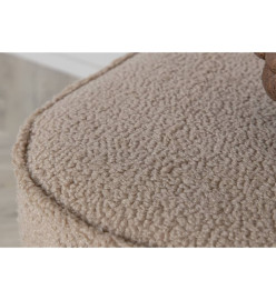 Venture Home Pouf Piff 44x44x41 cm Teddy Beige