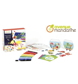 Avenue Mandarine Boîte créative Aquarium Stickers