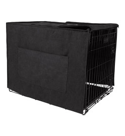 DISTRICT70 Couverture de cage pour chien Gris foncé M