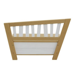 AXI Banc de rangement Corky Marron et blanc