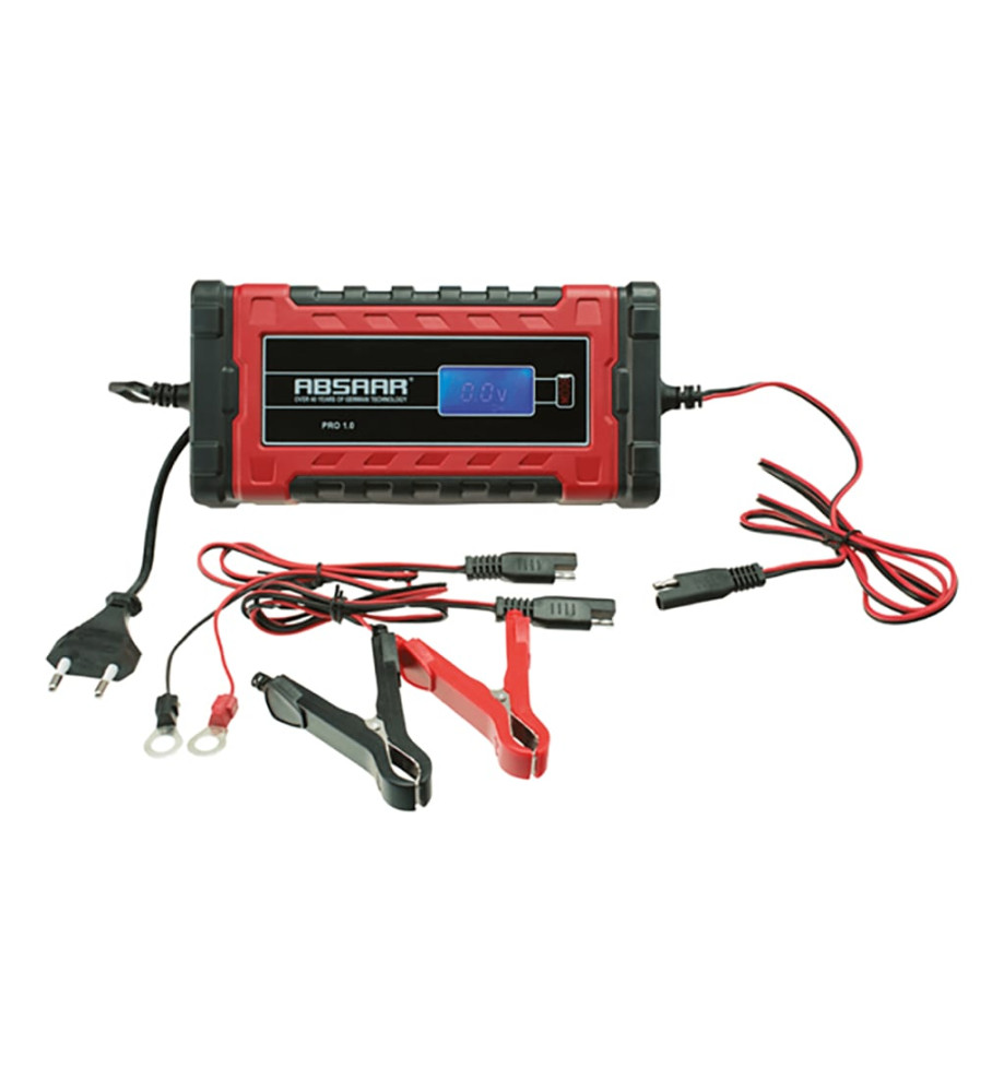 Absaar Chargeur de batterie PRO1.0 6/12 V 1 A Rouge