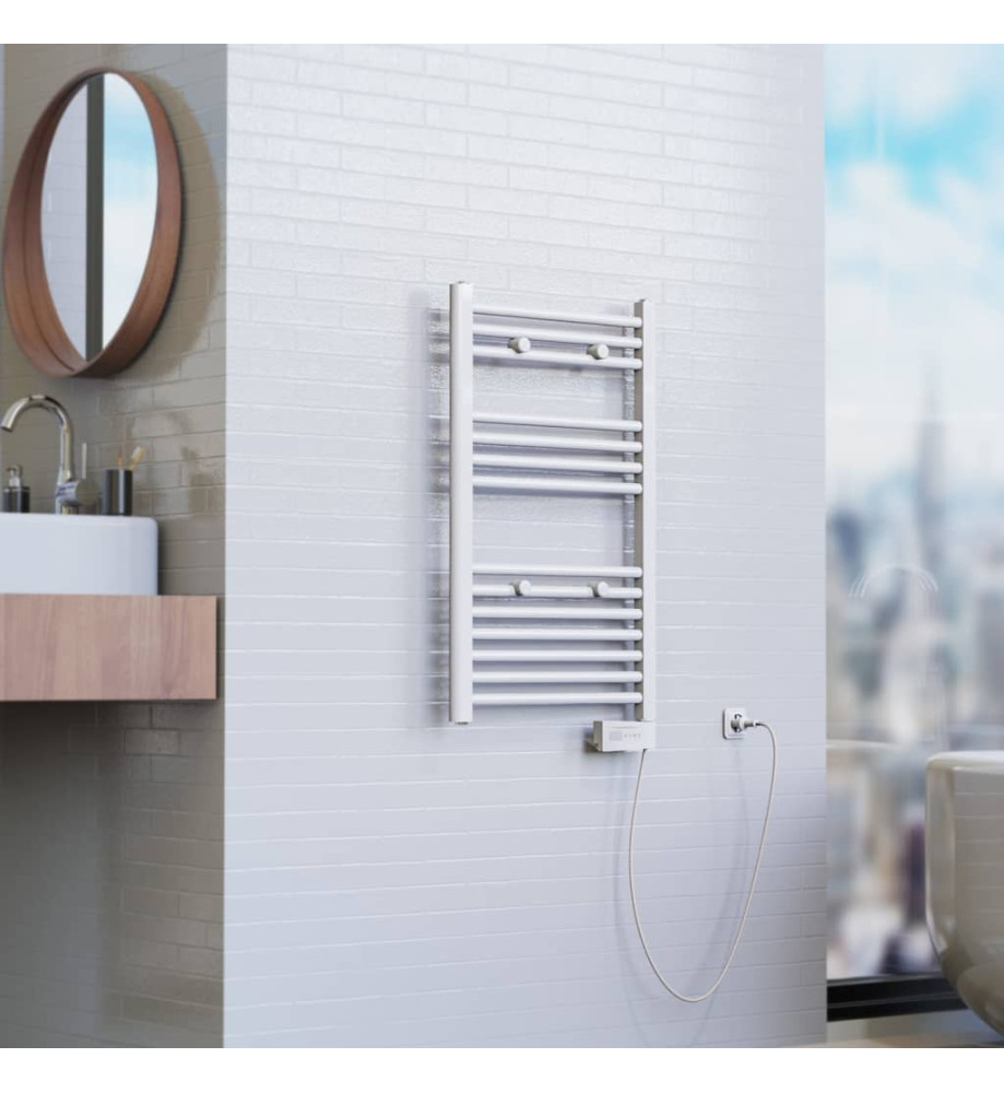 EISL Radiateur de salle de bain avec minuterie Blanc 80x50x15 cm