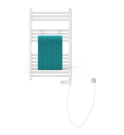 EISL Radiateur de salle de bain avec minuterie Blanc 80x50x15 cm