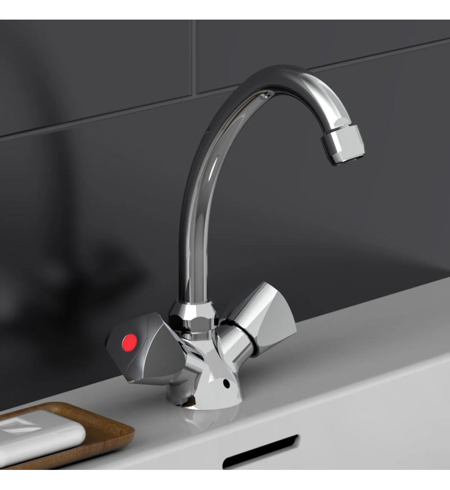 SCHÜTTE Mitigeur de lavabo à 2 poignées SAVINO chrome