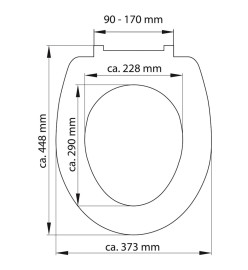 SCHÜTTE Siège de toilette Duroplast avec fermeture en douceur WHITE