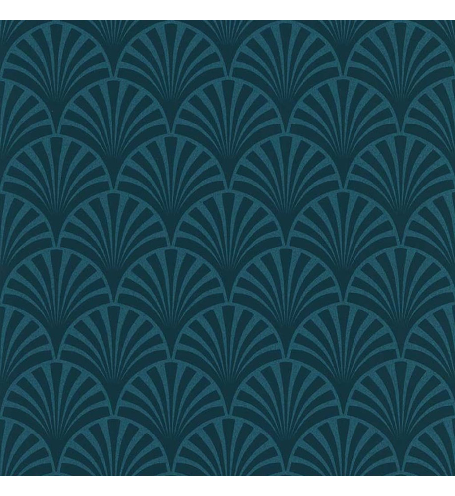 couleurs & matières Papier peint 20's Pattern Artdeco Bleu