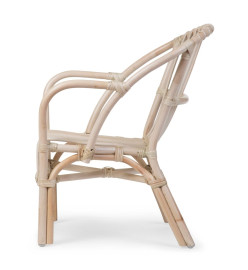 CHILDHOME Chaise en rotin avec coussin pour enfants Montana Naturel