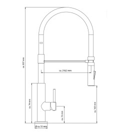 SCHÜTTE Mitigeur d'évier STILO chrome