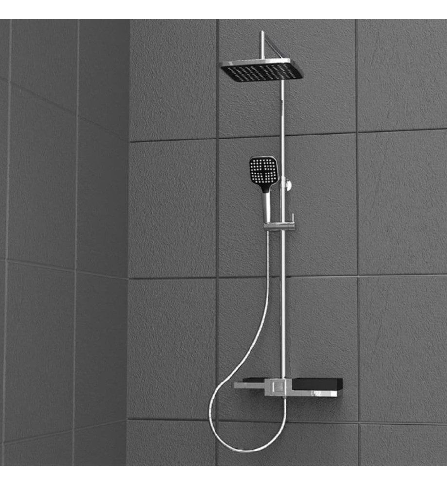 SCHÜTTE Ensemble de douche au-dessus de tête BLUEPERL Chrome