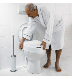 RIDDER Siège de toilette avec couvercle Blanc 150 kg A0071001