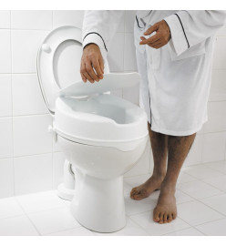 RIDDER Siège de toilette avec couvercle Blanc 150 kg A0071001