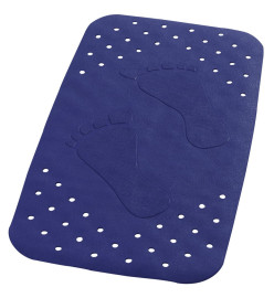 RIDDER Tapis de bain antidérapant Plattfuß 72 x 38 cm Bleu 67063