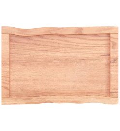 Dessus de table bois chêne massif traité bordure assortie