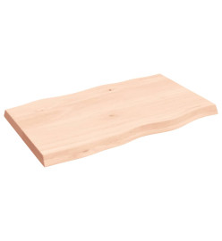 Dessus de table bois chêne massif non traité bordure assortie