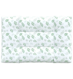 Coussin de palette à motif de feuilles 120x80x12 cm Tissu