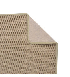 Tapis de couloir aspect sisal sable 50x200 cm