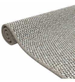 Tapis de couloir aspect sisal taupe 50x150 cm