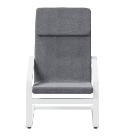 Chaise de relaxation Gris foncé Tissu