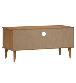 Meuble TV MOLDE Marron 106x40x49 cm Bois de pin massif