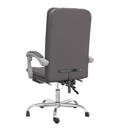 Fauteuil inclinable de bureau Gris Similicuir