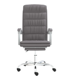 Fauteuil inclinable de bureau Gris Similicuir