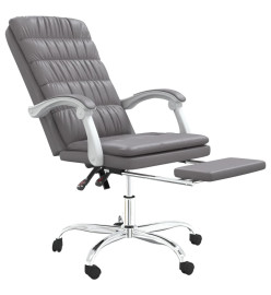 Fauteuil inclinable de bureau Gris Similicuir