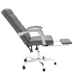 Fauteuil inclinable de bureau Gris Similicuir