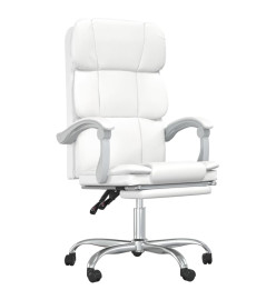 Fauteuil inclinable de bureau Blanc Similicuir