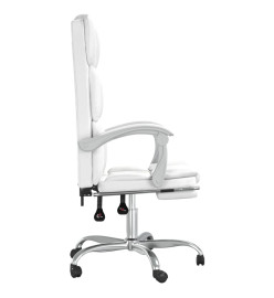 Fauteuil inclinable de bureau Blanc Similicuir