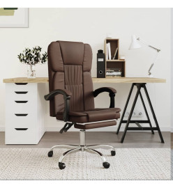 Fauteuil inclinable de bureau Marron Similicuir