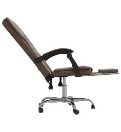 Fauteuil inclinable de bureau Marron Similicuir