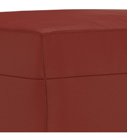 Banc Rouge bordeaux 100x35x41 cm Similicuir