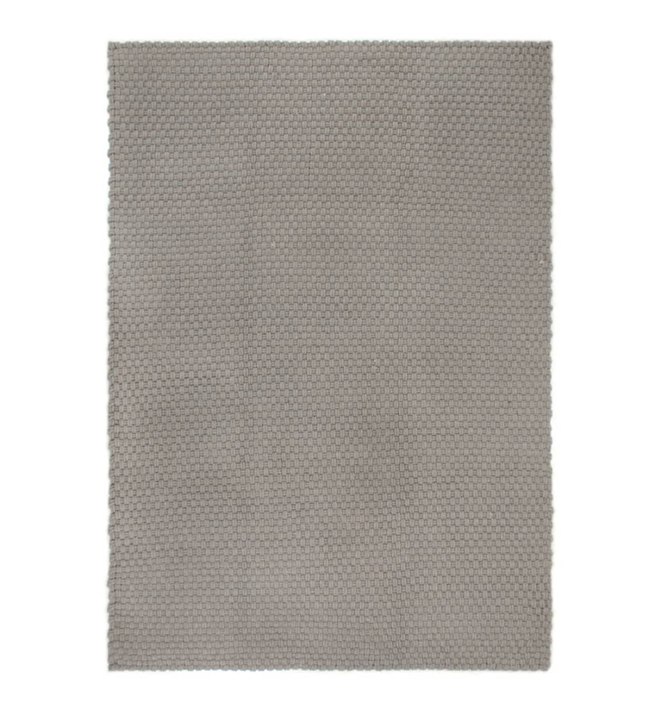 Tapis rectangulaire Gris 200x300 cm Coton