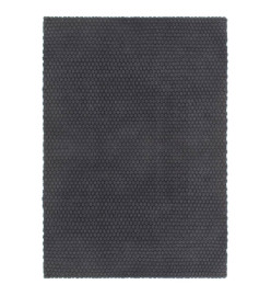 Tapis rectangulaire Anthracite 180x250 cm Coton