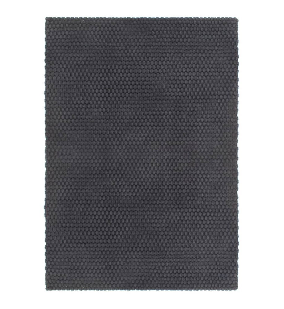 Tapis rectangulaire Anthracite 180x250 cm Coton Tapis rectangulaire Anthracite 180x250 cm Coton