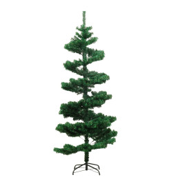 Arbre de Noël hélicoïdal pré-éclairé et support vert 180 cm PVC