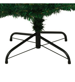 Arbre de Noël hélicoïdal pré-éclairé et support vert 180 cm PVC