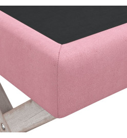 Tabouret de rangement Rose 45x45x49 cm Velours