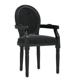 Chaise à manger noir 54x56x96,5 cm velours