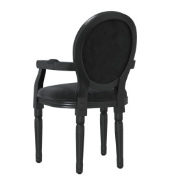 Chaise à manger noir 54x56x96,5 cm velours