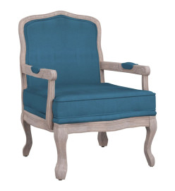 Fauteuil bleu 64x64x90 cm velours