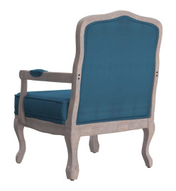 Fauteuil bleu 64x64x90 cm velours