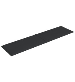 Panneaux muraux 12 pcs Noir 60x15 cm Tissu 1,08 m²