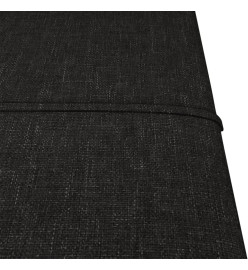 Panneaux muraux 12 pcs Noir 30x30 cm Tissu 1,08 m²