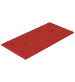 Panneaux muraux 12pcs Rouge bordeaux 60x30 cm Similicuir 2,16m²