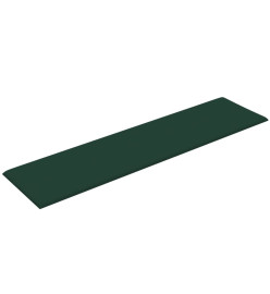 Panneaux muraux 12 pcs Vert foncé 60x15 cm Tissu 1,08 m²